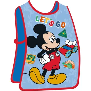 Disney Pvc Mickey Mouse Schürze Mit Kurzen Ärmeln Mehrfarbig Mehrfarbig One Size