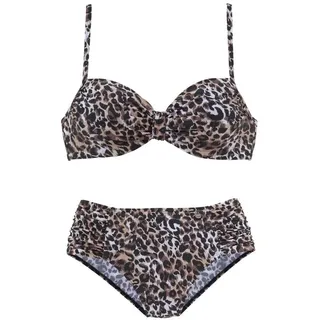 LASCANA Bügel-Bikini Damen braun-bedruckt Gr.38 Cup B