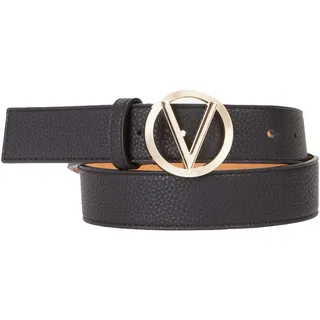 Valentino Hampton Plaque Buckle Belt W105 Nero/Oro - kürzbar