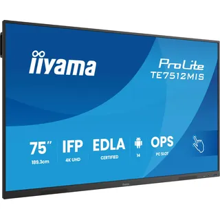Iiyama ProLite TE7512MIS-B4AG 75" schwarz