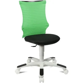 Topstar S'Neaker, mitwachsender Kinder-und Jugenddrehstuhl, Schreibtischstuhl für Kinder, Stoff, Grün/Schwarz/Weiß, 49 x 45 x 99 cm
