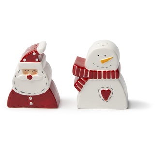 Excelsa Snowman Salz- und Pfefferstreuer-Set, Keramik