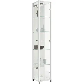 fif Möbel Standvitrine OPTIMA 1x Glastür 0 x 0 x 0 cm Weiß