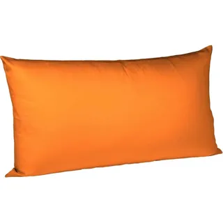 fleuresse Kissenbezüge "Colours" edler, bügelfreier Interlock-Jersey aus 100% Baumwolle, orange