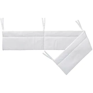 My Baby Lou Nestchen , Weiß , Textil , Uni , Füllung: Polyester , 32x210 cm , Textiles Vertrauen - Oeko-Tex® , Schlafen, Babybettausstattung, Babynestchen & Nestchenschlangen, Bettnestchen