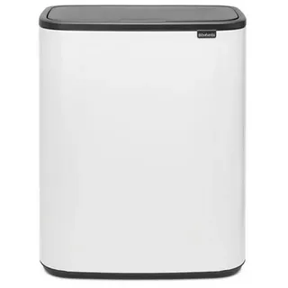 Brabantia Bo Touch Bin 2 Innen eimern, 2 x 30 Liter, Weiß