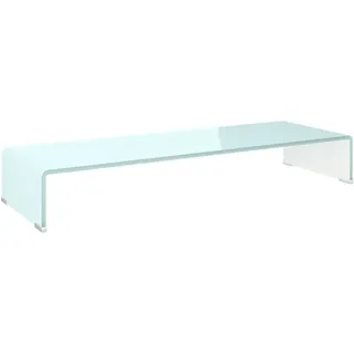 vidaXL TV-Tisch/Bildschirmerhöhung Glas Grün 90x30x13 cm