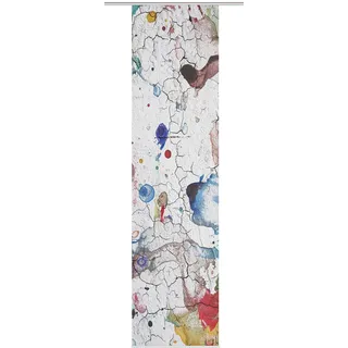 Grismo Schiebevorhang, dichter Dekostoff, Farbe: Multicolor, Größe: 225 x 57 cm