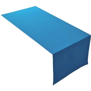 Lemos Home Hochwertiger Tischläufer Tischwäsche aus 100% Baumwolle Kollektion Konzept, Farbe & Größe wählbar (Tischläufer - 30x100cm, Himmelblau)