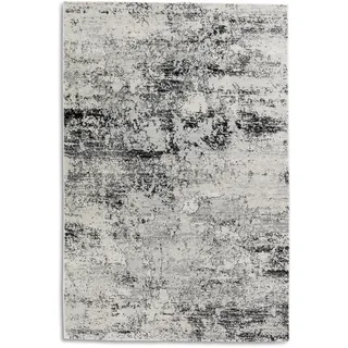 Astra Antea Webteppich 80 x 150 cm Schwarz/Beige