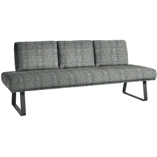 Dieter Knoll Sitzbank , Blau, Schwarz, Olivgrün , Metall, Textil , 209x92x78 cm , Emas, Dgm , Fußauswahl, Lederauswahl, Stoffauswahl, Typenauswahl, mit Rückenlehne, in verschiedenen Größen erhältlich , Esszimmer, Bänke, Sitzbänke, Sitzbänke mit Lehne