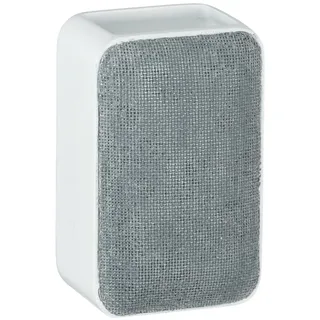 WENKO Zahnputzbecher Ambila Grau - Zahnbürstenhalter für Zahnbürste und Zahnpasta, Polyresin, 7.5 x 12 x 6.5 cm, Grau