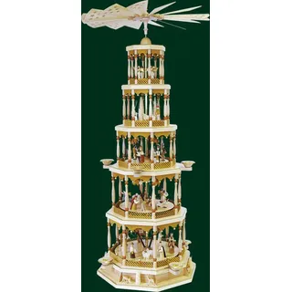 Tischpyramide Christi Geburt in Natur Spielwerk pyramide Erzgebirge NEU 14745