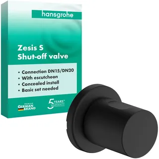 hansgrohe Zesis S Absperrventil Unterputz, 74997670, Farbe: Mattschwarz