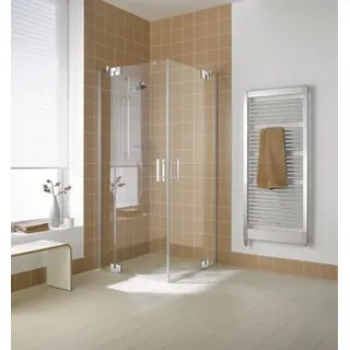 Kermi Eckeinstieg FILIA XP EPL 08020 - Halbteil links, FXEPL08020VAK, Farbe: Silber Hochglanz Echtglas klar