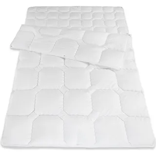 Betten-ABC Traumhaft gut schlafen Softline - Steppbett, verschiedene Wärmestufen, Allergikergeeignet Ausführung: Vierjahreszeiten-Steppbett, Größe: 135 x 200 cm/Vierjahreszeiten-Steppbett