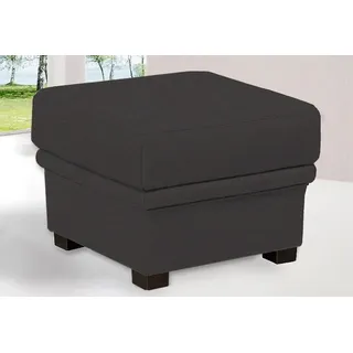 sit&more Polsterhocker Savona Kunstleder 58 x 45 x 58 cm Schwarz