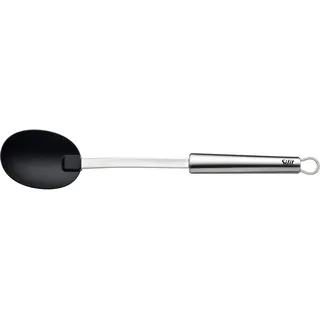 Silit Servierlöffel "Classic Line" Servierlöffel 34 cm, hohe Qualität, ideal für Antihaft-Kochgeschirr, edelstahl, schwarz