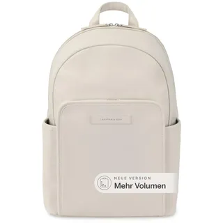 Kapten & Son Rucksack Aalborg NEW Sandstone 18 L | Rucksack Damen & Herren Beige | Handgepäck Rucksack mit 16" Laptopfach | Backpack ideal für Uni, Arbeit, Reisen