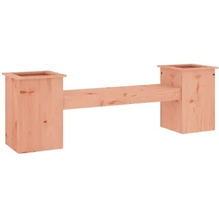 Gartenbank mit Pflanzkübeln 184,5x39,5x56,5cm Douglasienholz - Braun, Bunt