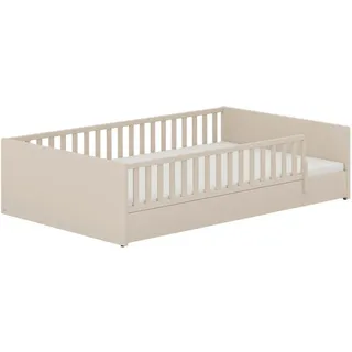 Paidi Bodenbett , Beige , Holzwerkstoff , 127.6x50.8x205.6 cm , Blauer Engel, Goldenes M , in verschiedenen Größen erhältlich, bodentiefer Einstieg , Babymöbel & Kindermöbel, Kinderzimmer & Jugendzimmer, Kinderbetten, Kinderbetten & Jugendbetten