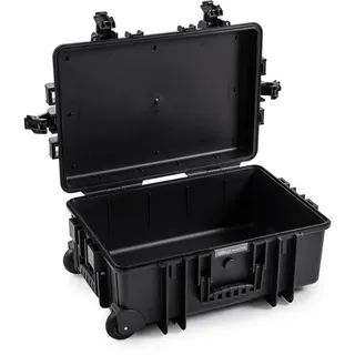 B&W International Schutzkoffer 6700 (PP.428) Schwarz – Leerkoffer | Flexibel nutzbar, Schutz vor Stößen, wasserdicht und staubdicht (IP67), komfortabel rollbar