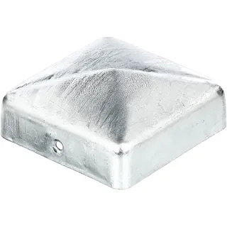 GAH Alberts Pfostenkappe 70 x 70 mm Silber/Metall