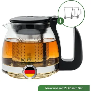 Nordic Schiller Glas 3-tlg. Teekanne Set - Transparent