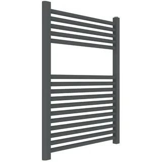 ERCOS Handtuchwärmer Badetuchwärmer Abmessungen 600x770 MM Heizkörper Farbe Graffite Opaque, 1/2" Anschlüsse Geliefert mit Montagekit