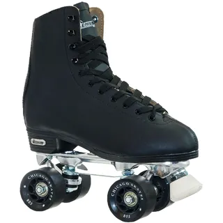 Chicago Herren Deluxe Leather Lined Rink Skate 9, Schwarz, UK 7 / EU 40