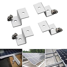 4pcs Z Solar Panel Aluminium Halterungen mit Edelstahlschrauben