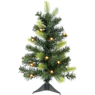 Künstlicher Weihnachtsbaum I.GE.A. "LED-Tannenbaum", grün, B:28cm H:60cm, Kunststoff, Weihnachtsbäume, Künstlicher Weihnachtsbaum, Mini Christbaum Weichnadel Kunsttanne Dekobaum Weihnachtsdeko Tanne