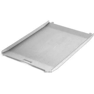 BURNHARD® Plancha Grillplatte Edelstahl für Gasgrill JONES, 3mm Materialstärke, Pfannenfunktion, spülmaschinengeeignet, ideal für Fisch, Burger, Eier & Beilagen - 18,9 cm x 29,2 cm x 1,5 cm