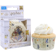 PME Harry Potter Cupcake-förmchen Folienbeschichtet, 30er-set, Hogwarts Schule
