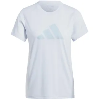 adidas Damen Train Essentials Big Performance Logo Training Tee T-Shirt, Halo Blue/Wonder Blue, S