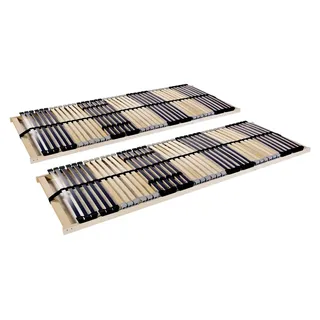 Lattenroste ohne Matratze, 2 Stück mit 42 Latten, 70 x 200 cm