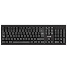 Nilox Tastatur NXKBE000011 Schwarz QWERTY Spanisch