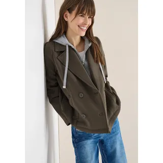 Cecil Cabanjacke mit Kapuze mit Reverskragen und Kapuze, mocha taupe
