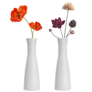 Hohe konische Blumenvase aus Kunststoff, kleine Knospen, dekorative Blumenvase, Heimdekoration, Tafelaufsätze, Arrangieren von Blumensträußen, verbundene Röhren (breiter Kaliber)