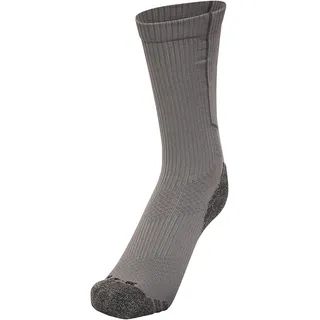 Hummel Unisex Hmlpro Low Training Sock, STEEL GRAY/WHITE, 47-50 EU