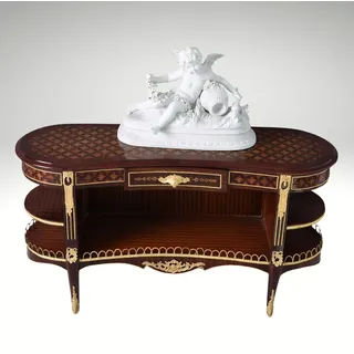 Konsolentisch Antik Beistelltisch Wandtisch Barock Intarsien Regal Massivholz