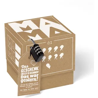SURPRISA Rätselbox - Geldgeschenke, Gutschein, Rätsel Geschenkbox Muttertag
