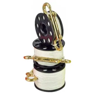 Best Divers Finger Stainless Steel Carabiner Spule - 15 m