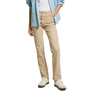 Pepe Jeans Damen High Rise Slim Tessa Hose, Braun (helles Biscuit Beige), 31W x 30L - 31W / 30L