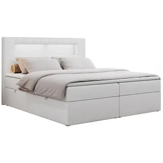 MKS Boxspringbett 160 x 200 cm H4 Weiß