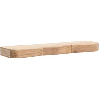 Livetastic Wandboard , Akaziefarben , Holz , Akazie , massiv , 100x8x20 cm , Holzmöbel, Holzregale, Wandboards Holz