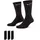 Everyday Cushion Crew Funktionssocken 3er Pack Black 35-38