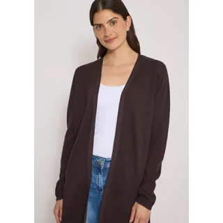 Cecil Longstrickjacke Waffelstrukturmuster, truffle braun