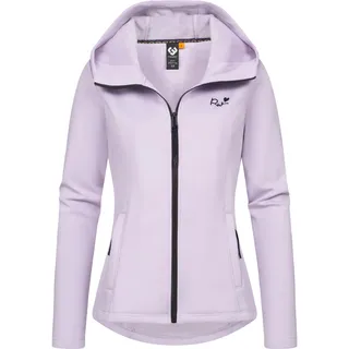 Sweatjacke RAGWEAR "Sweatjacke Lyshka", Damen, Gr. L, lila (lavender), Obermaterial: 95% Polyester PES. 5% Elasthan EL. Futter: 95% Polyester PES. 5% Elasthan EL., Sweatjacken Sweatjacke