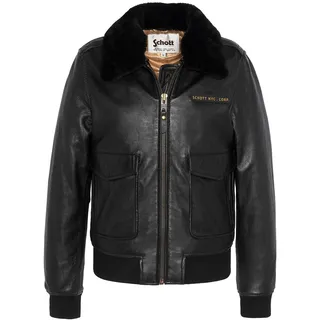 Schott NYC Damen lcwlisax Lederjacke, Schwarz, XL